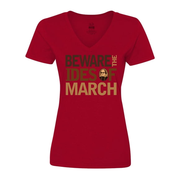Inktastic Beware the Ides of March Women's V-Neck T-Shirt
