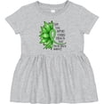 thumbnail image 3 of Inktastic Mental Health Awareness Green Sunflower Ribbon Girls Baby Dress, 3 of 5
