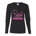 thumbnail image 2 of Wild Bobby, Funny Nurse Whats Your Superpower Nurse Week, Inspirational/Christian, Women Graphic Long Sleeve Tee, Black, Small, 2 of 4