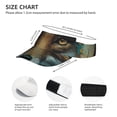 thumbnail image 2 of Kdxio Vintage Pattern Fox Print Sun Visor Hat Golf Visor Adjustable Velcro Outdoor Sports Cap for Men Women, 2 of 6