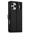 thumbnail image 4 of LC.IMEEKE Case for iPhone 17 Pro 6.3 inch, 2 in1 Multifunctional Detachable Wallet Phone Case for Men Women with RFID Blocking Wrist Strap Shockproof Protective Case,Black,For iPhone 17 Pro, 4 of 11