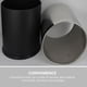 thumbnail image 4 of unbranded Bote De Basura Doméstico En Acero Inoxidable Para Cocina Oficina Y Dormitorio Color Plata Funcional, 4 of 8