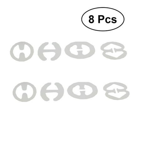 

Etereauty 8pcs Women Bra Straps Clip Antiskid Buckle Conceal Clear Bra Accessories (Transparent)