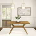 thumbnail image 2 of Plank+Beam Verso Rectangular Dining Table, 60" Solid Wood Kitchen & Dining Room Table, Pecan, 2 of 9