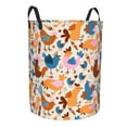 thumbnail image 2 of Daiia Cute Chickens Round Laundry Basket with Handles Thickened Waterproof Circular hamper,Dirty Clothes Storage Basket for Bedroom,Bathroom,College Dorm-Small, 2 of 8