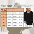 thumbnail image 3 of TEMOFON Long Sleeve Shirts for Women Puff Sleeve Round Neck T Shirts Trendy Pleated Chiffon Solid Color Tunic Tops Loose Fit Blouses for Women, 3 of 3