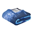 thumbnail image 3 of Fluorescent Cover blanket 70x55 inch frannel blanket Office nap blanket Camping blanket Bedding travel blanket Glow blanket Blue Elk, 3 of 8