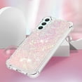 thumbnail image 5 of Case for Samsung Galaxy A25 5G Case Glitter Liquid Cute Clear Phone Case Floating Quicksand Shockproof Protective Bumper Soft TPU Case for Samsung Galaxy A25 5G Star Pink YB, 5 of 14