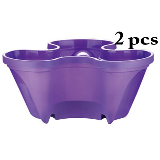 2PCS Flower Pot Creative Petal Shape Planter Pot Gardening Pot for Plant