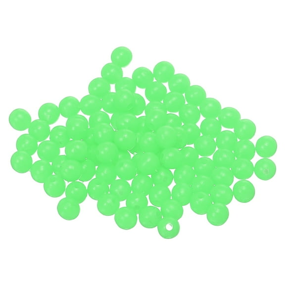 Fishing Beads Glow Soft Plastic Bait Eggs Lure Rigs 5 mm for Saltwater Freshwater (500 Pack, Green)