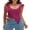 Rose Red, variant on Women Y2K Going Out Crop Tops Mesh Ruffle Hem Asymmetrical Low Cut Party Tank Tops, Red, M