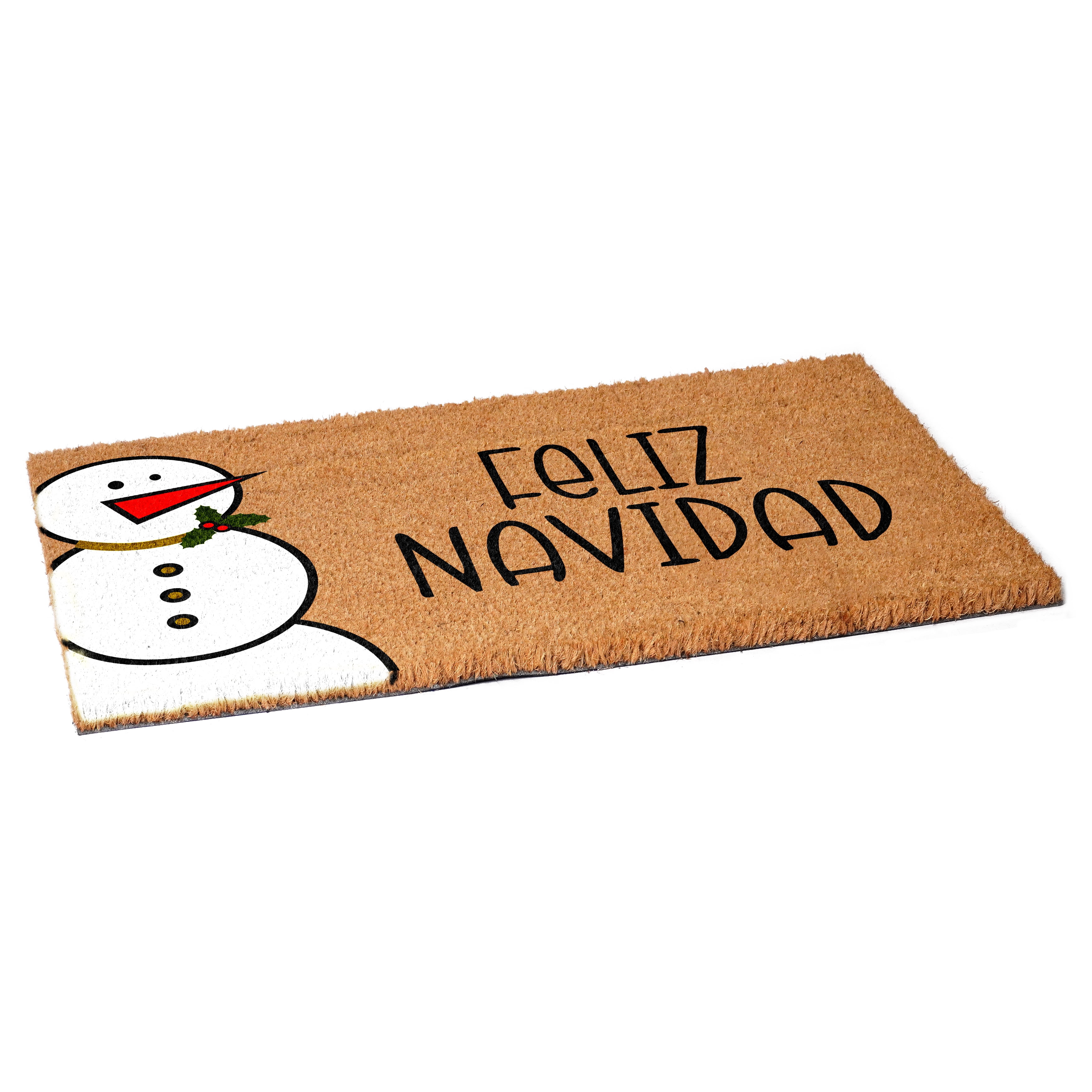 Calloway Mills 113341729 Snowman Feliz Navidad Spanish Doormat 17" x 29"