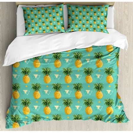 Pineapple Duvet Cover Set King Size Hipster And Artistic