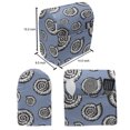 thumbnail image 5 of Underwater Lounger Chair Bag, Pastel Toned Spiraling Nautiluses Pattern Sea Animals Ocean Theme, High Capacity Storage with Handle Container, Lounger Size, Ceil Blue Charcoal Grey, by Ambesonne, 5 of 5
