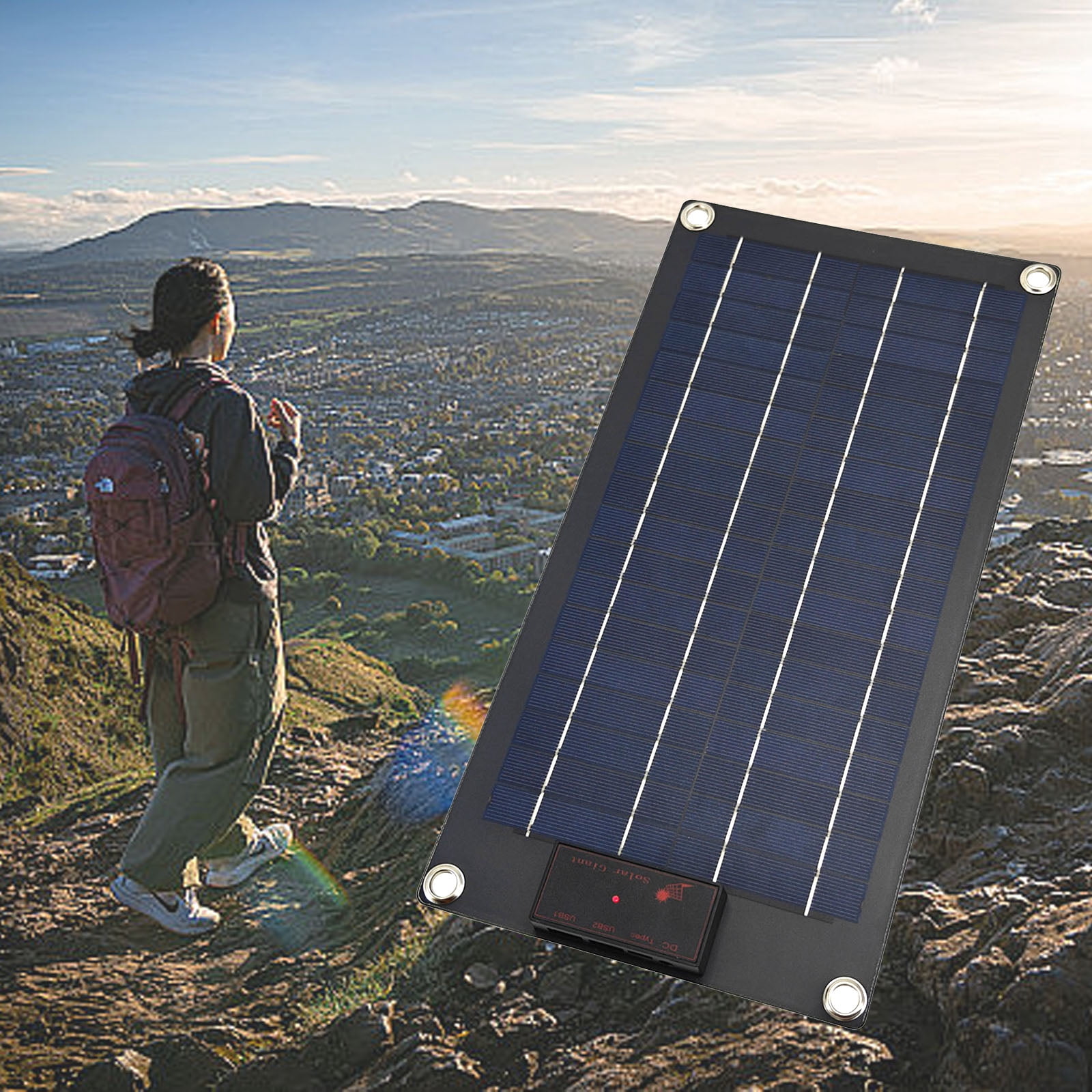 High Efficiency 10W Solar Panel with USB Output Solar Charging Pad Solar Panel for Phones, Tablets, and More