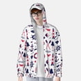 thumbnail image 2 of Kdxio Sailing Marine Travel Print Women Men Sun Protection UPF 50+ Jackets Zip Up Long Sleeve Hoodie Hiking Lightweight with Pockets, 2 of 7