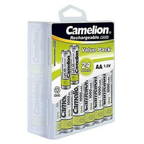 Aa Ni-cad 1.2V 1000mah Solar Light Batteries 24pk