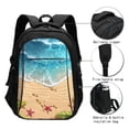 thumbnail image 3 of Daiia Tropical Beach With Starfish Pattern USB Charging Backpack for Men and Women, Anti-Theft Backpack,Travel Backpack,School Backpack,College Backpack,Laptop Backpack, 3 of 7