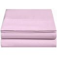 thumbnail image 2 of 800 Thread Count 3 Piece Flat Sheet ( 1 Flat Sheet + 2- Pillow cover ) 100% Egyptian Cotton Color Pink Solid Size Twin, 2 of 6