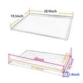 thumbnail image 5 of Confote 1 pcs 28.9 X 19.5 inch Replacement Tray for Dog Crate Pans Plastic Bottom for Pet Cage Crates Kennels Dogs Cat Rabbit, 5 of 9