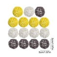 thumbnail image 3 of Multicolor Wicker Vase Filler Balls 15pcs – 2in Decorative Rattan Orbs for Bowls, Centerpiece, Coffee Table, Wedding Party Decor, Natural Branch Craft, Assorted Colors, 3 of 6