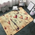 thumbnail image 3 of Shaggy Area Rug, Wine Rugs for Living Room Bedroom Non Slip Door Mat Indoor Carpet Machine Washable Nursery Home Decor Floor Mats for Entryway 60x39in, 3 of 5