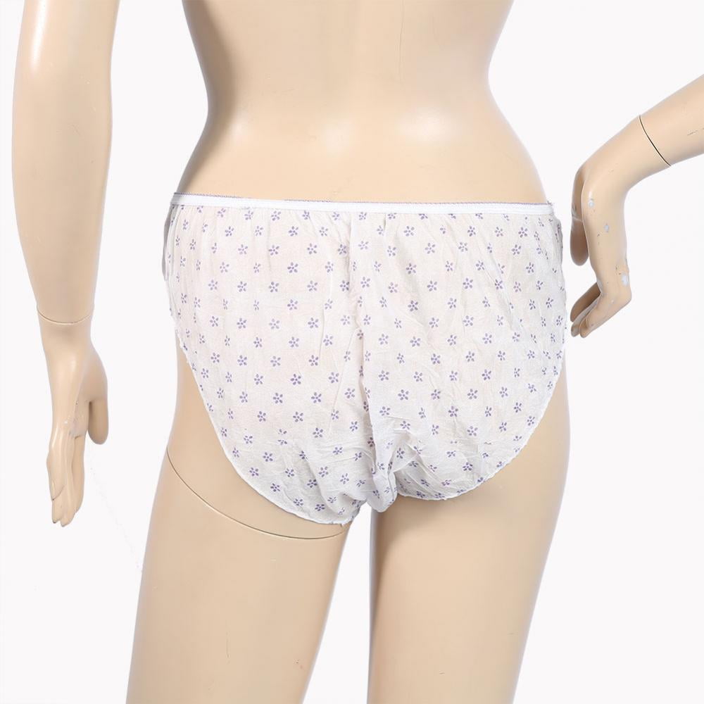 WALFRONT Women Disposable Underpants 7PCS/Set Female Nonwoven Briefs for Travelling or
