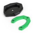 thumbnail image 5 of Green Kickstand Side Stand Plate Extension Pad For KAWASAKI Z900 Z1000SX 17-19, 5 of 5
