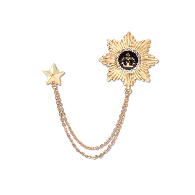 Broches para Mujeres Star Star Rhinestone Esmalte Pines Hat Bufandas Sapa Broche Ropa Joyería Valentín Accesorios Advancent AP004696-00