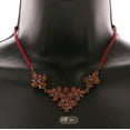 thumbnail image 3 of Mi Amore Flower Adjustable Fashion-Necklace Red & Bronze-Tone, 3 of 3