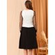 thumbnail image 5 of Blusa Allegra K de Manga con Lunares transparentes de malla color blanco XS con cuello Peter Pan, 5 of 6