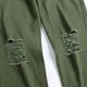 thumbnail image 4 of Pantalones de mezclilla de motocicleta elásticos de hip-hop rectos rasgados nuevos ajustados para hombres Pompotops oipoqjl22732, 4 of 7