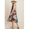 thumbnail image 4 of Solid V Neck Casual And Basic Top With Short Dolman Sleeves And Side Slit Hem, 4 of 5
