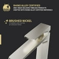 thumbnail image 2 of ANZZI Single Handle Single Hole Bathroom Vessel Sink Faucet With Pop-up Drain in Brushed Nickel, 2 of 8