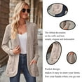 thumbnail image 6 of jinghuiyue Womens Cardigan Sweater Long Sleeve Open Front Knit Cardigans Coat Fashion Lightweight Soft Outerwear with Pockets M, 6 of 7