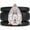 Black and Rose Gold, variant on Pear Cut CZ Silicone Ring Set for Women, 2 Thin Stackable Rings, 8×12 mm Pear Cut CZ, Patent-Pending Design - GlowStone Collection