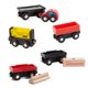 thumbnail image 2 of Set de vagones de tren de carga Orbrium Toys para ferrocarril de madera, 2 of 8