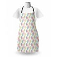 thumbnail image 3 of Ice Cream Apron, Colorful Sketchy Drawn Summer Dessert on Cone Delicious Vanilla Print, Unisex Kitchen Bib with Adjustable Neck for Cooking Gardening, Adult Size, Multicolor, by Ambesonne, 3 of 4