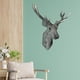 thumbnail image 5 of Elegante estatua de ciervo con tres astas, escultura decorativa para pared, ideal para la sala de estar. gris, 5 of 8