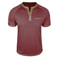 thumbnail image 2 of Kakii Men's Henley Shirts Short Sleeve Casual Lightweight Slim Fit Basic Button T-Shirt with Pocket, 2 of 6