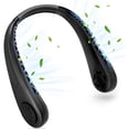 thumbnail image 1 of Ventilador de cuello portátil Ventilador USB silencioso Ventilador de cuello Ventilador de mano inalámbrico 3 velocidades Recargable 360 ° Ajustable Sin aspas Sin rotor para caminatas Deportes al aire libre Viajes Oficina, 1 of 5