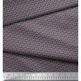 thumbnail image 2 of Soimoi Modal Satin Fabric Arrow,Triangle & Heart Small Print Sewing Fabric Yard 42 Inch Wide, 2 of 3