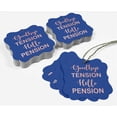 thumbnail image 5 of Inkdotpot Pack Of 50 Real Rose Gold Foil Bracket Shape Paper Tags Good Bye Tension Hello Pension Retirement Favor Hang Tags, 5 of 7