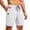 White, variant on Nkmbld Mens Cargo Shorts Linen Relaxed Drawstring Shorts with Elastic Waistband Summer Casual Work Shorts