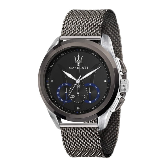 Maserati Montre de Mode en Acier Inoxydable Quartz Noir pour Hommes Traguardo R8873612006