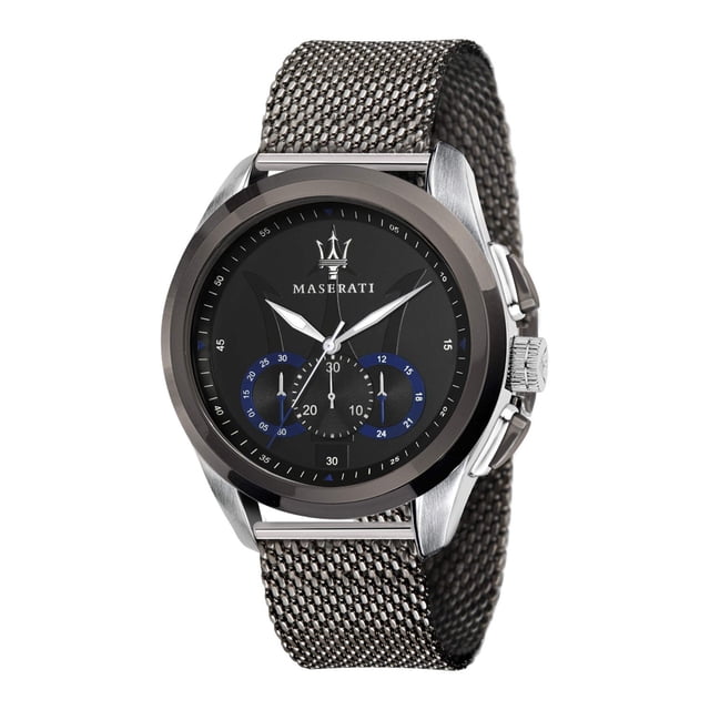 Maserati Montre de Mode en Acier Inoxydable Quartz Noir pour Hommes Traguardo R8873612006