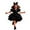 Black, variant on Kids Dance Girls Blue Sequin Dress Tutu Dance Dresses Dance 90s Outfits for Kids Street Dance Outerwear 6-7 Years