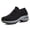 black grey, variant on Women's Walking Shoes Arch Support Non Slip Work Shoes Breathable Knit Upper Lightweight for Plantar Fasciitis