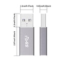 thumbnail image 3 of Adaptador Usb 3.1 Tipo C Hembra Con Chip Doble 10G Para Ordenador Y Teléfono Móvil, Adaptador De Carga Rápida De Audio, 3 of 8
