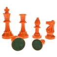 thumbnail image 2 of WE Games Color Bright Chess Pieces Half Set - Includes 17 Pieces in Orange, 2 of 8